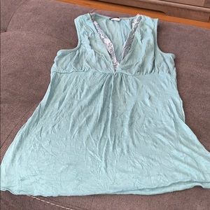 Eyeshadow brand light aqua tank top Sz L